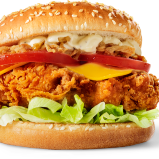 CRISPY CHICKEN CHEESE BURGER