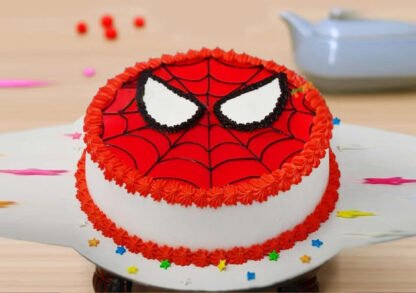 spiderman Vanilla cake